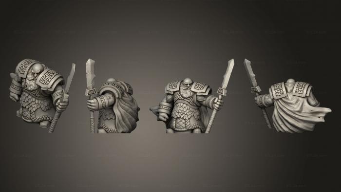 Military figurines (dwarven infantry 07, STKW_5691) 3D models for cnc
