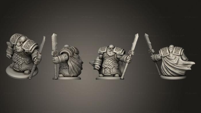 Military figurines (dwarven infantry 08, STKW_5692) 3D models for cnc