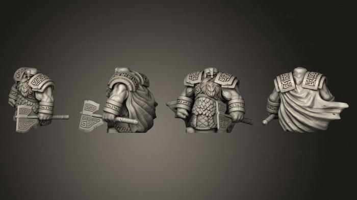 Military figurines (dwarven infantry 09, STKW_5693) 3D models for cnc