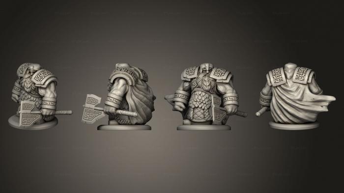 Military figurines (dwarven infantry 10, STKW_5694) 3D models for cnc