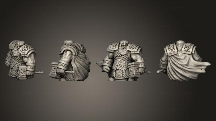 Military figurines (dwarven infantry 13, STKW_5697) 3D models for cnc