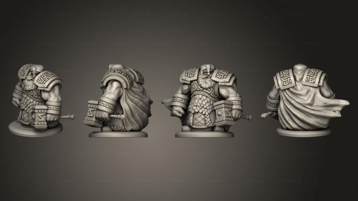 Military figurines (dwarven infantry 14, STKW_5698) 3D models for cnc