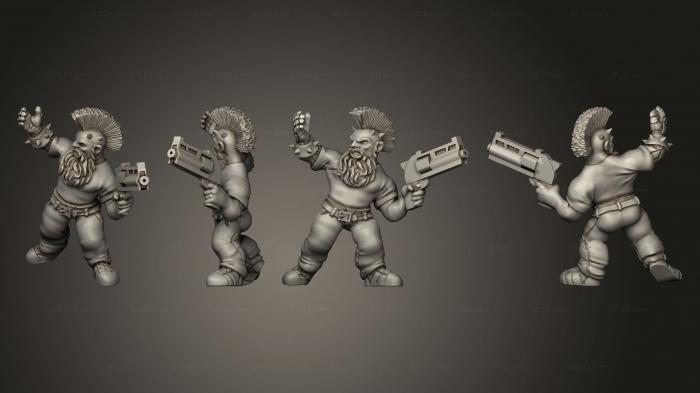 Military figurines (Dwarven Male Spike Ganger, STKW_5699) 3D models for cnc
