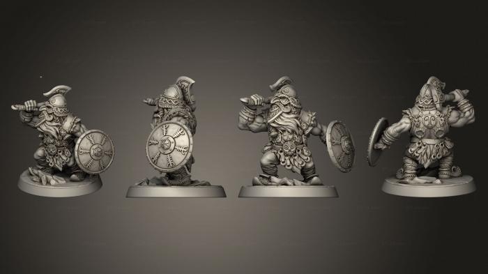 Military figurines (Dwarven Mountaineer A 002, STKW_5701) 3D models for cnc