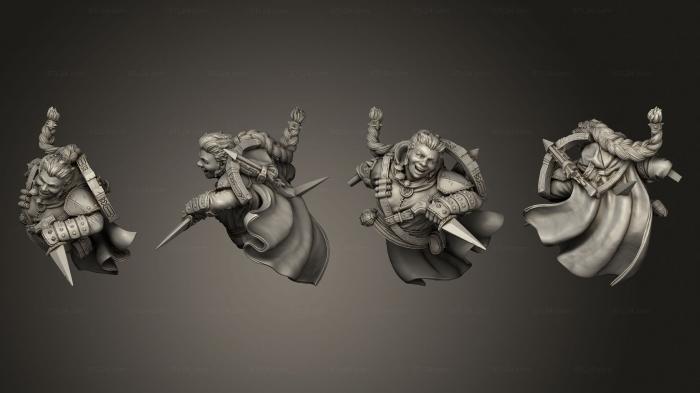 Military figurines (Dwarven Rogue Bust, STKW_5705) 3D models for cnc