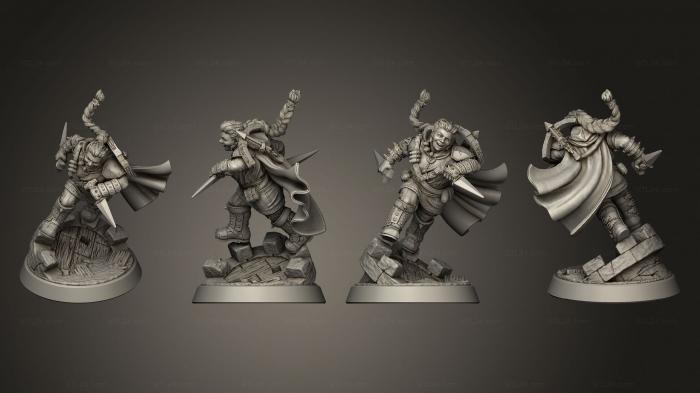Military figurines (Dwarven Rogue, STKW_5706) 3D models for cnc