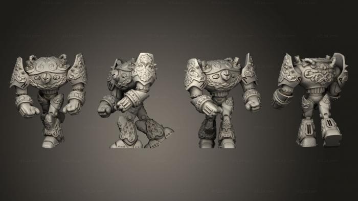 Military figurines (Dwarven Steam Golem Remix Gaming, STKW_5707) 3D models for cnc