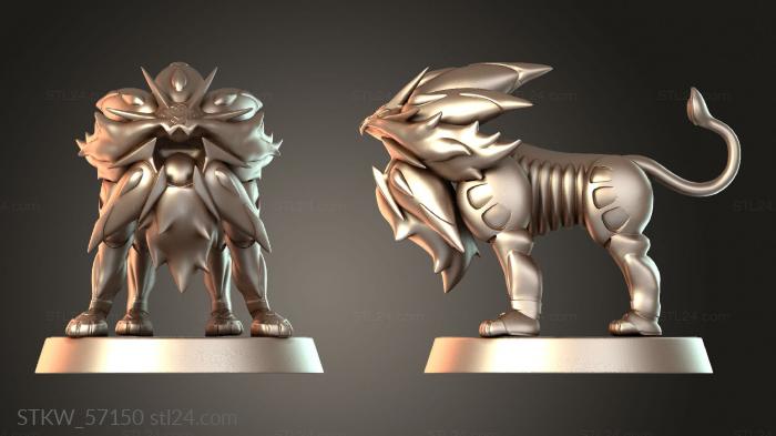 Solgaleo legendary pokemon figurine