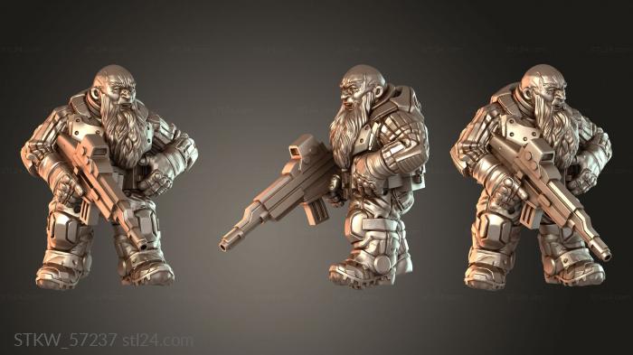 Space Dwarf RIFLMAN Bald