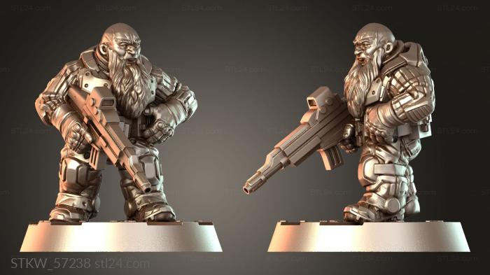 Space Dwarf RIFLMAN Bald variation