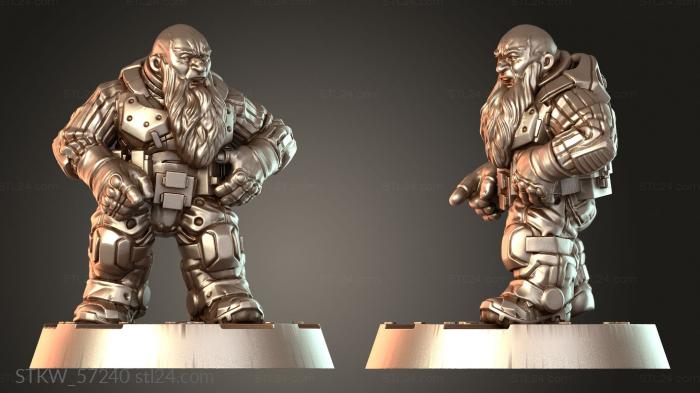 Space Dwarf RIFLMAN Bald y