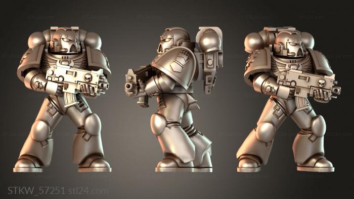 Space Warrior with Symbols