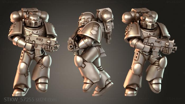 Space Warrior with Symbols hardened