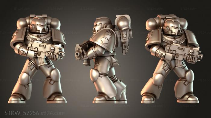 Space Warrior with Symbols infantry