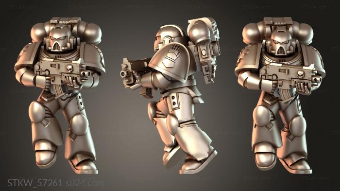 Space Warrior with Symbols stealth