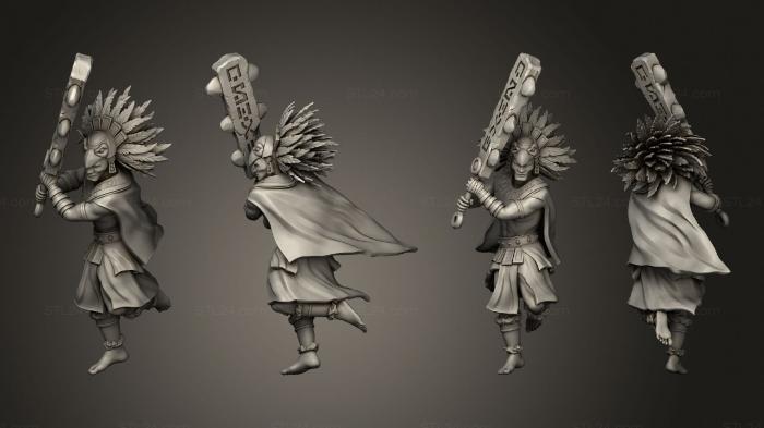 Military figurines (Eagle Warrior Attacking, STKW_5732) 3D models for cnc