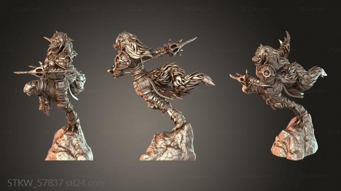 Werewolf Adventurer Female Jump