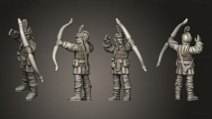 Military figurines (Elf Archers Male 01, STKW_5807) 3D models for cnc