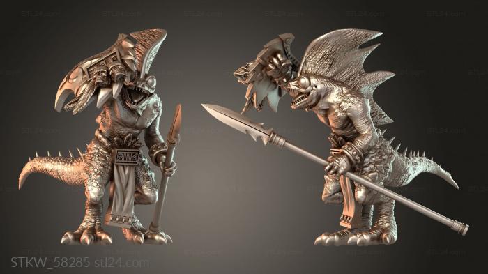Knight Skink Hunter with Spear