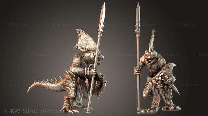 Knight Skink Hunter with Spear Valiant