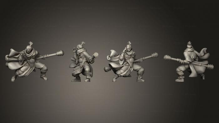 Military figurines (elf monk daibo 007, STKW_5832) 3D models for cnc
