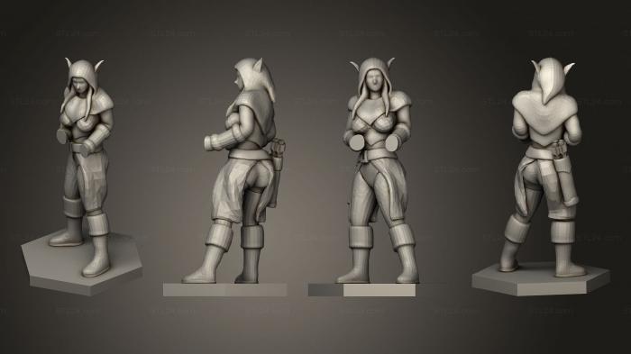 Military figurines (Elf Ranger 2, STKW_5842) 3D models for cnc