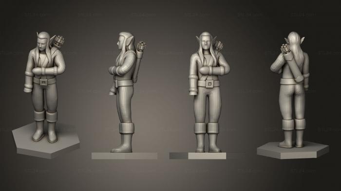 Military figurines (Elf Ranger, STKW_5844) 3D models for cnc