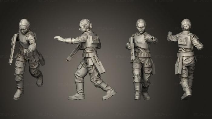 Military figurines (ember squad no helmet 2, STKW_5882) 3D models for cnc