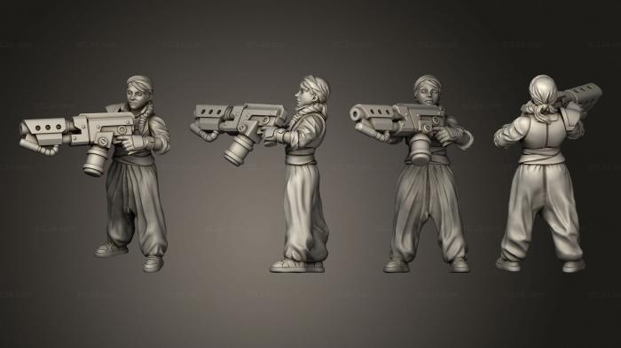 Military figurines (Emperor Flame Thrower Trooper 003, STKW_5891) 3D models for cnc