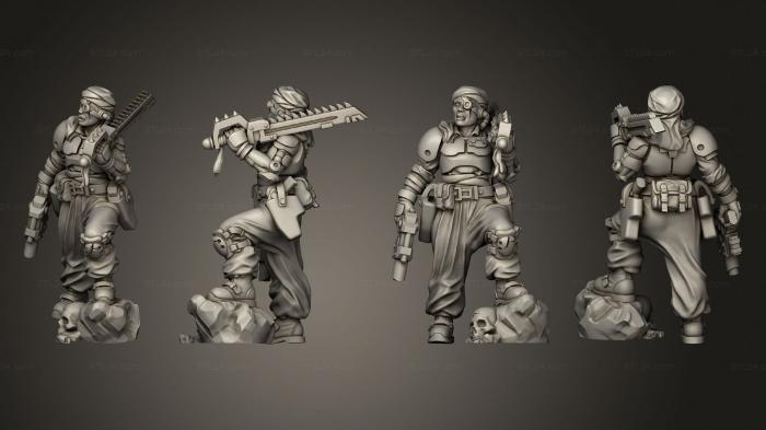 Military figurines (Emperor Lt General Nefret Azima, STKW_5911) 3D models for cnc
