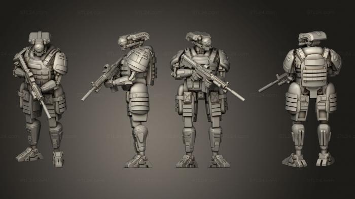 Military figurines (ENFORCER DROID UNIT B ed, STKW_5938) 3D models for cnc