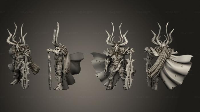 Military figurines (Everdark Elves Lord, STKW_5993) 3D models for cnc