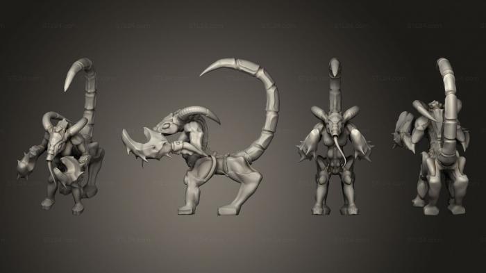Military figurines (Excess God Demonic Beast 5, STKW_6003) 3D models for cnc