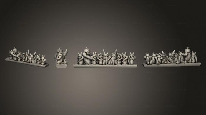 Military figurines (Excess God Imps, STKW_6005) 3D models for cnc