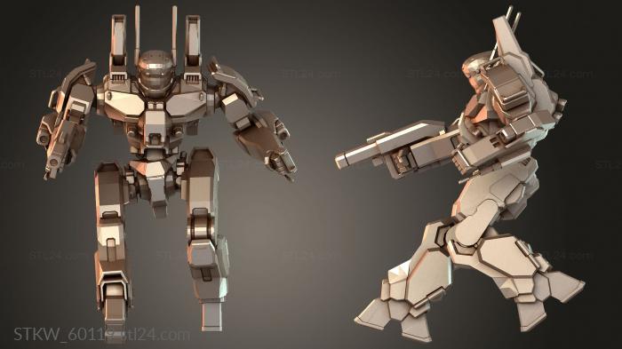 Прыжок меха Phoenix Hawk