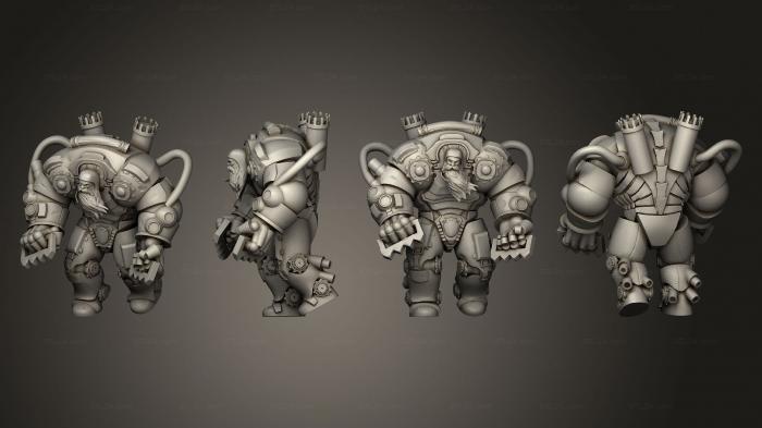 Military figurines (Exosuit Dwarf Large, STKW_6019) 3D models for cnc