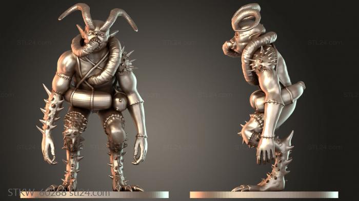 Military figurines (Mikey the Flesh Golem, STKW_60268) 3D models for cnc