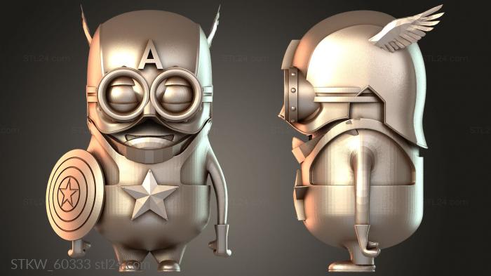 MINIONS america captain