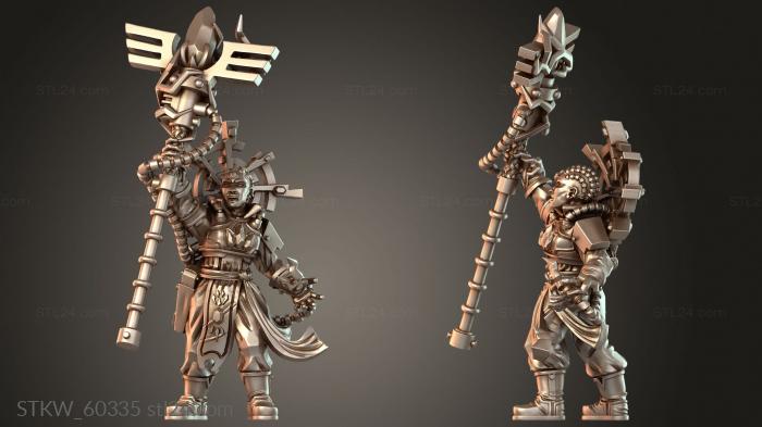 Military figurines (Minis Army Psychic Kaledon Fortis Psyker, STKW_60335) 3D models for cnc