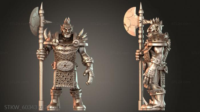 Minis Orc Heavy Sentry Squad Pikeman disciplined