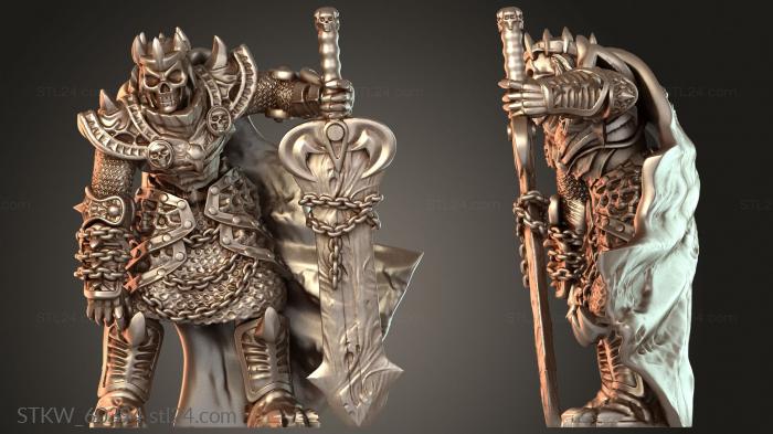 Military figurines (Misc Characters Undead lord, STKW_60394) 3D models for cnc