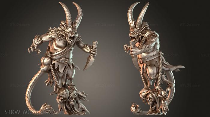Mischievous Imps with skulls
