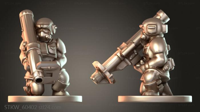 Missile launcher reinforced