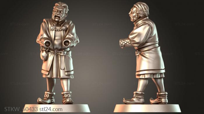 Military figurines (MODULAR MERCHANT, STKW_60433) 3D models for cnc