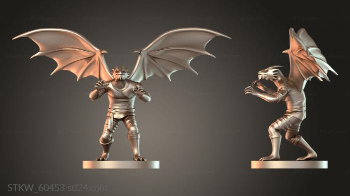 Monk Dragonborn male with wings
