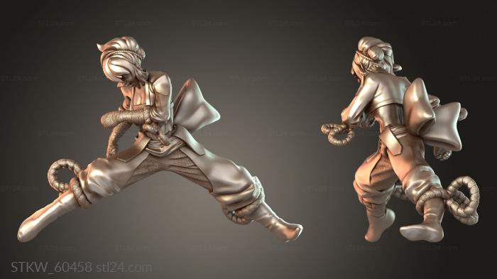 Monk Female Character Kick