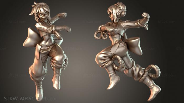 Monk Female Character Punch graceful