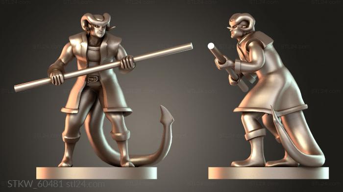 Monk Tiefling Male