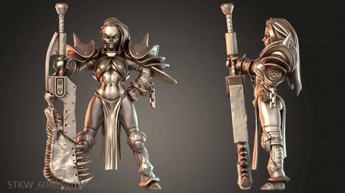 Military figurines (Monster Hunter Oda Character, STKW_60487) 3D models for cnc