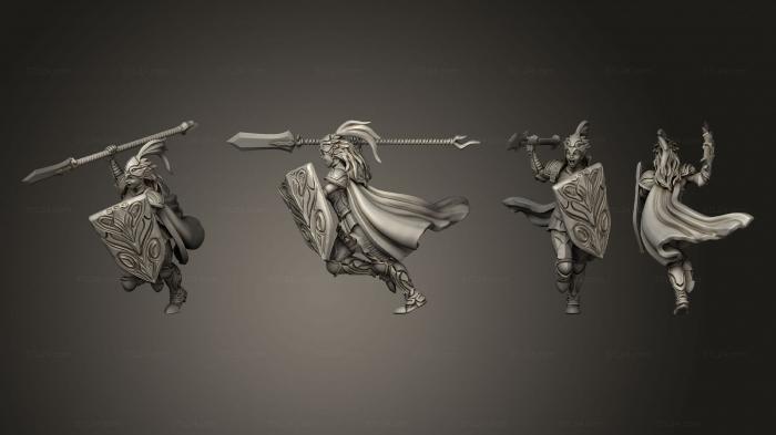 Military figurines (Falcon Knight Attacking, STKW_6050) 3D models for cnc
